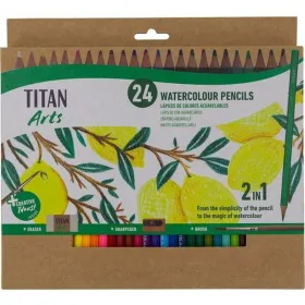 Vesivärikynät Titan Arts Monivärinen 24 Kappaletta