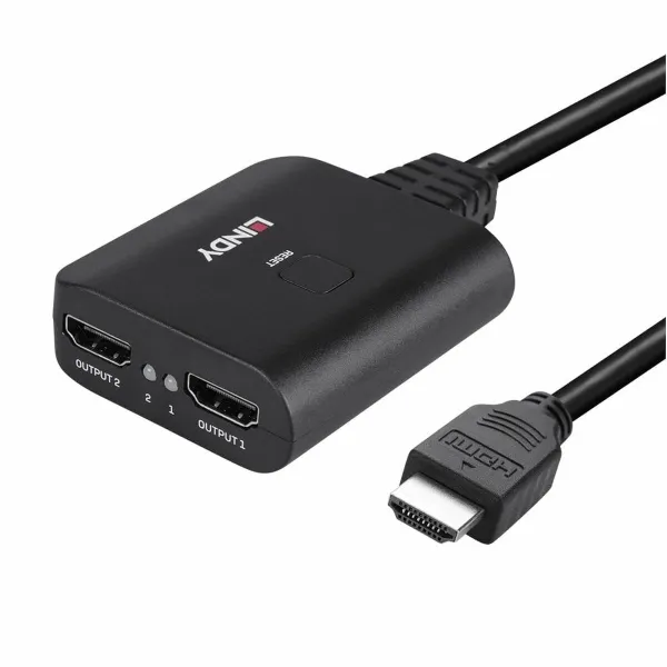 HDMI to 2x HDMI Adapter LINDY Black