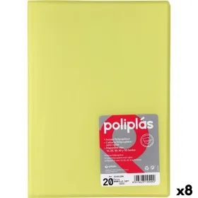 Papkė su skyriais Grafoplas POLIPLÁS Geltona Lapas (8 vnt.)