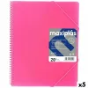 Järjestelykansio Grafoplas MAXIPLÁS Fuksia A4 (5 osaa)