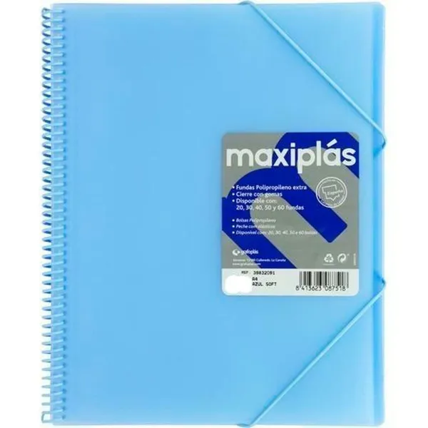 Organiser Folder Grafoplas MAXIPLÁS Blue A4 (5 Units)