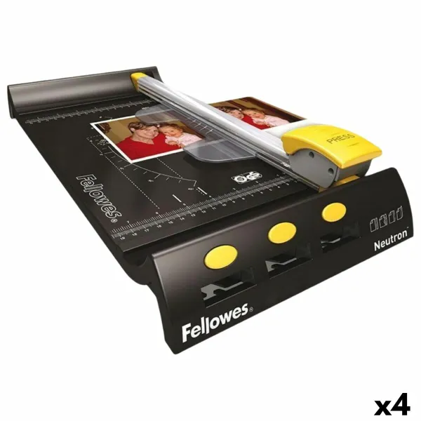 Роликовые ножницы Fellowes NEUTRON Чёрный Серебристый A4 (4 штук)