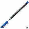 Фетр Stabilo OHPEN UNIVERSAL Синий (10 штук)