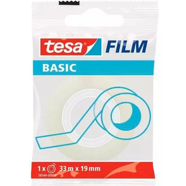 Клейкая лента TESA Прозрачный полипропилен 19 mm x 33 m (24 штук)