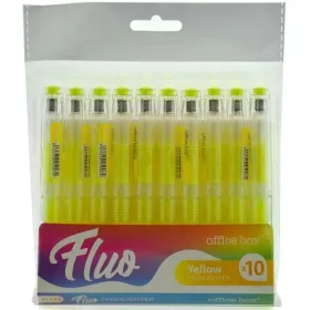 Fluorescējošo Marķieru Komplekts Office Box FLUO Dzeltens 10 Daudzums