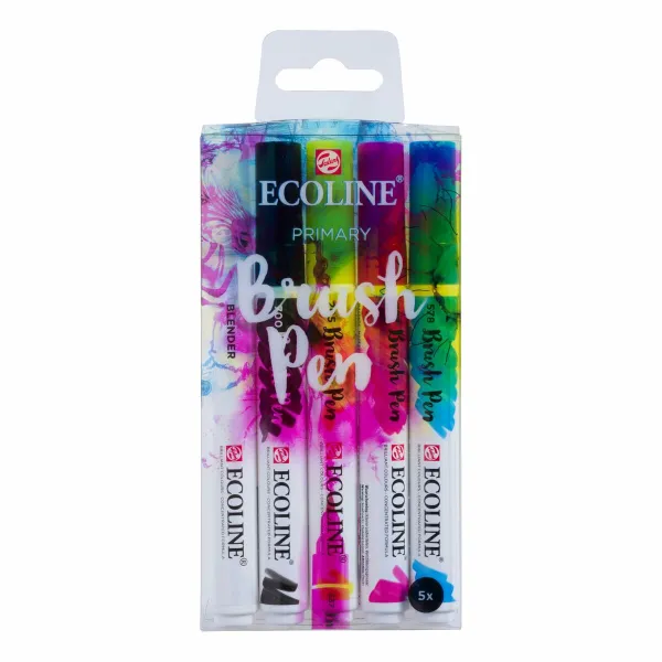 Žymeklių rinkinys Talens Ecoline BRUSH PEN Spalvotas 5 Dalys