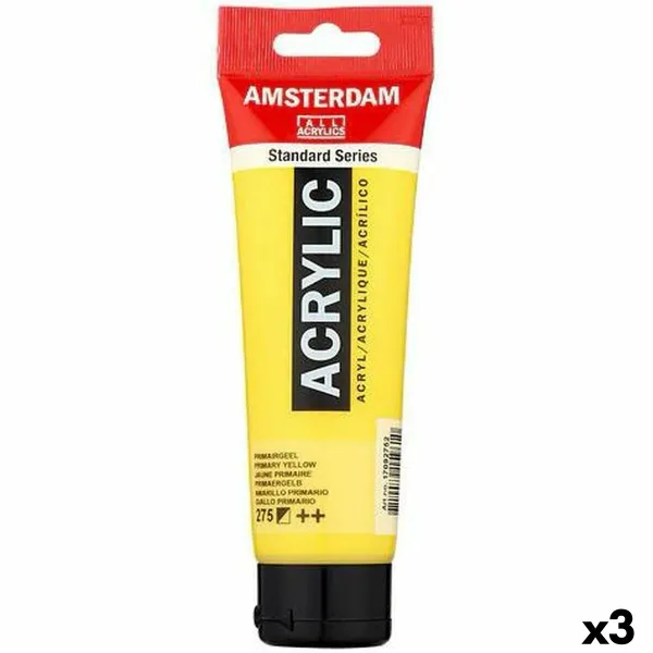 Акриловая краска Talens Amsterdam Жёлтый 120 ml (3 штук)