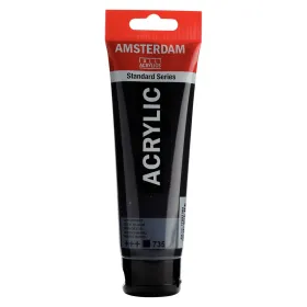 Akryylimaali Talens Amsterdam Musta 120 ml (3 osaa)