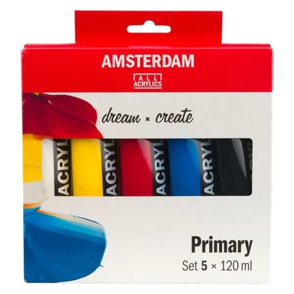 Набор акриловых красок Talens Amsterdam Primary Разноцветный 120 ml (6 штук)