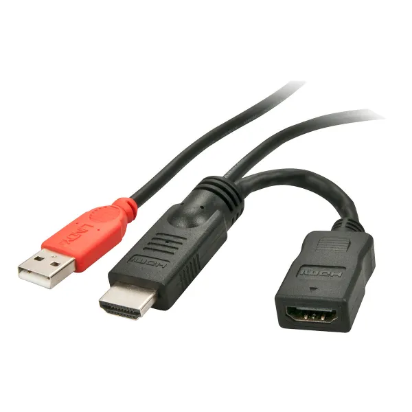 HDMI-adapteri LINDY HDMI 1.4 M/F 5 m Musta