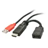 HDMI Adapteris LINDY HDMI 1.4 M/F 5 m Melns