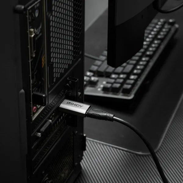 Адаптер для DisplayPort на HDMI LINDY 8K60 ACTIVE Серый