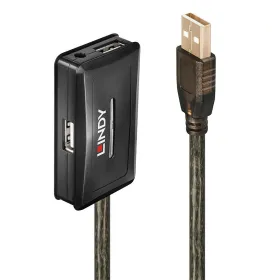 USB-keskitin LINDY Musta Harmaa