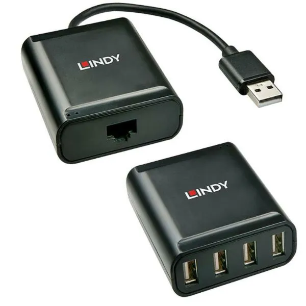 USB Centrmezgls LINDY Melns