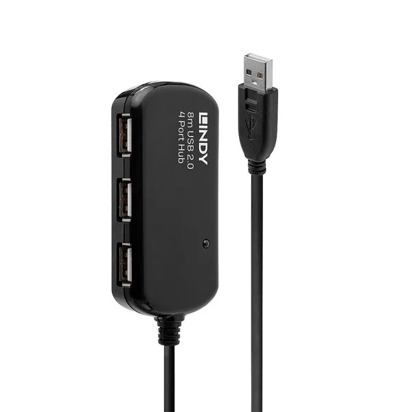 USB Centrmezgls LINDY Melns