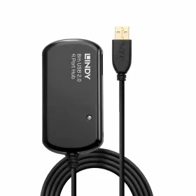 USB-keskitin LINDY Musta