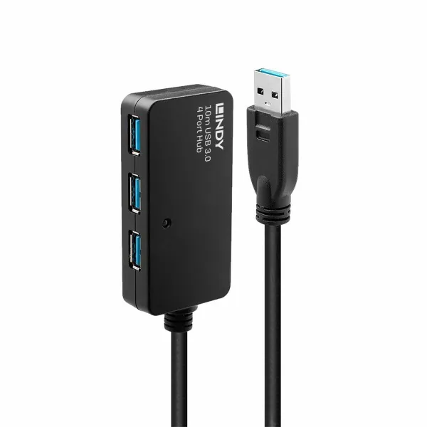 USB Centrmezgls LINDY Melns