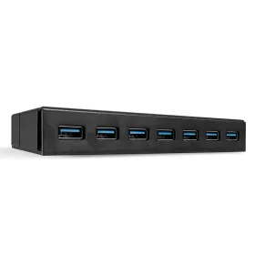 USB-keskitin LINDY Musta Tummansininen