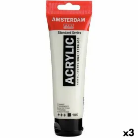 Akryylimaali Talens Amsterdam Valkoinen 120 ml (3 osaa)