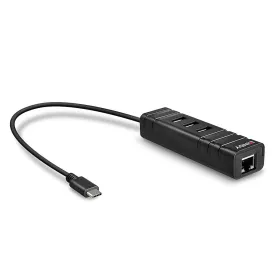 USB-keskitin LINDY Musta