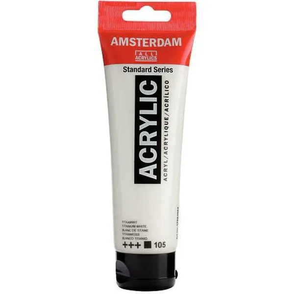 Acrylic paint Talens Amsterdam White 120 ml (3 Units)