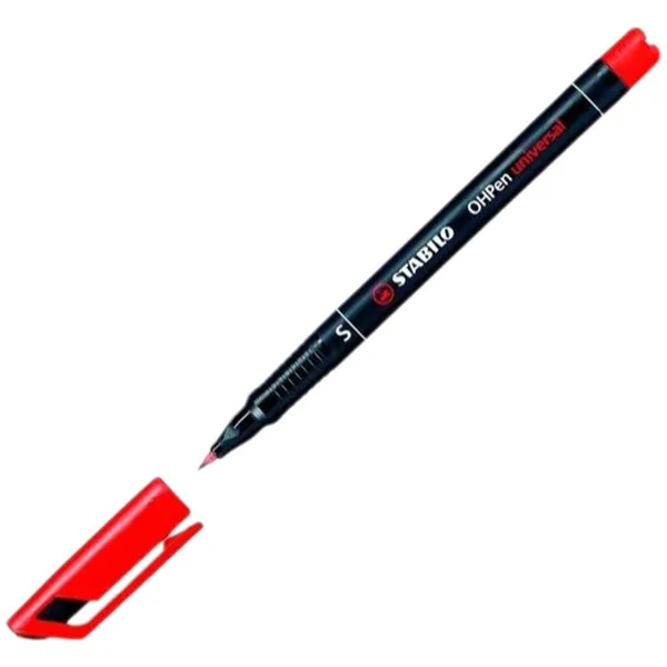 Flomasteru Komplekts Stabilo OHPEN UNIVERSAL Melns 0,4 mm (10 gb.)