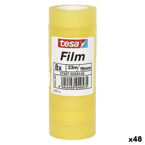 Клейкая лента TESA Прозрачный 19 mm x 33 m 8 Предметы (48 штук)