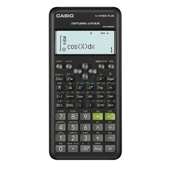 Mokslinis skaičiuotuvas Casio FX-570ESPLUS-2 BOX Juoda
