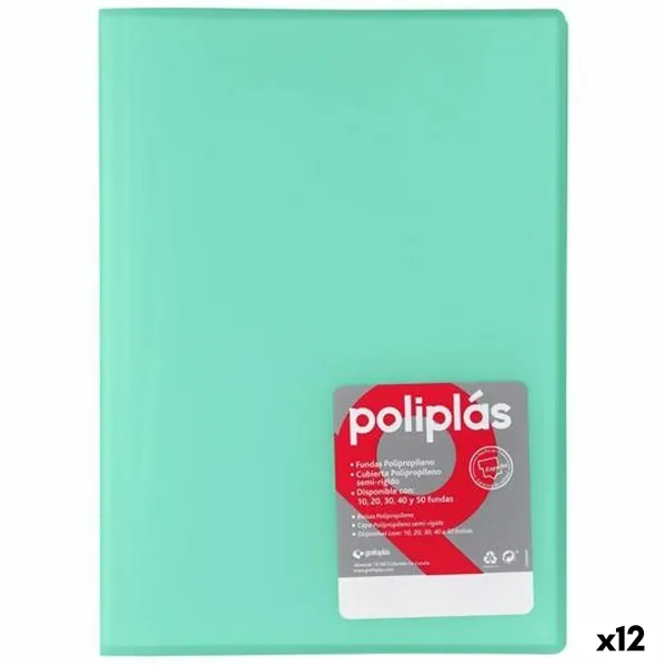 Папка-классификатор Grafoplas POLIPLÁS Зеленый Лист (12 штук)