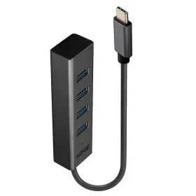 USB Centrmezgls LINDY 43325 Pelēks