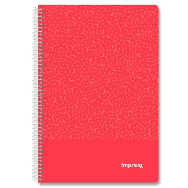 Märkmik Imprex Punane Leht 80 Lehed (4 Ühikut)