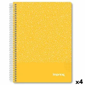 Piezīmju klade Imprex Dzeltens A5 80 Loksnes (4 gb.)