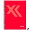 ноутбук Imprex Красный Лист 80 Листья (4 штук)