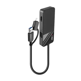 USB-разветвитель LINDY 43354 Чёрный