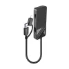 USB-jaotur LINDY 43354 Must