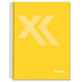Piezīmju klade Imprex Dzeltens A5 80 Loksnes (4 gb.)