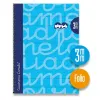 Harjoituskirjasetti Lamela Sininen Lehti 80 Levyt 21,5 x 31,5 cm 5 Kappaletta (4 osaa)