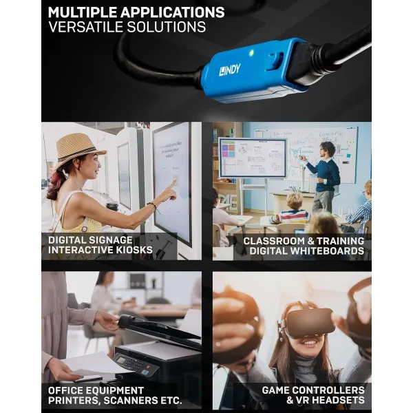 USB-Kaapeli LINDY Sininen