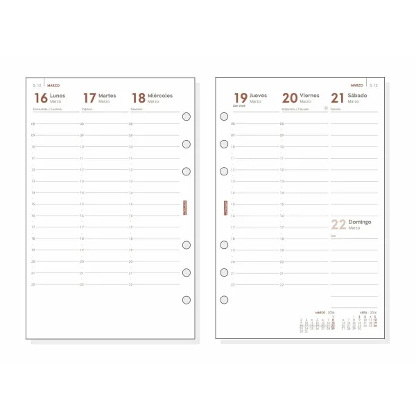 Diary Finocam Black 11,7 x 18,1 cm