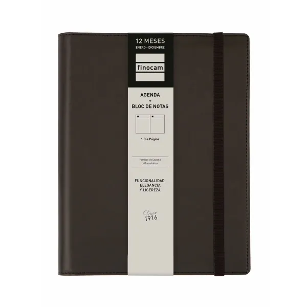 Grafiks Finocam DUOBAND Melns A5 15,5 x 21,2 cm 2025-2026