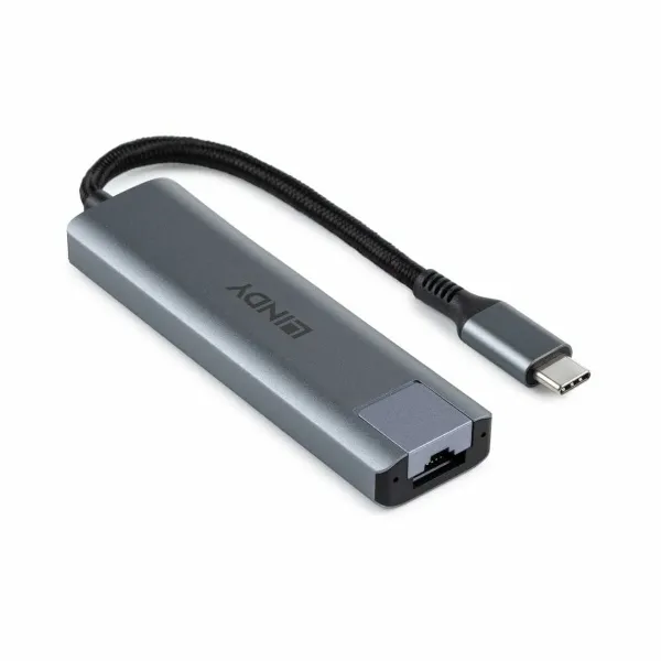 USB Hub LINDY Grey