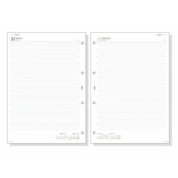 Diary Refill Finocam OPEN R4098 A4 2026 21 x 29,7 cm