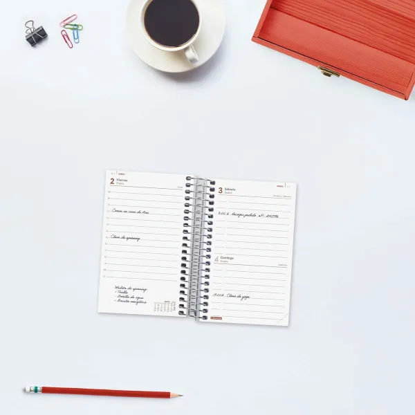 Grafiks Finocam YEAR Sarkans Mini 7,9 x 12,7 cm 2026