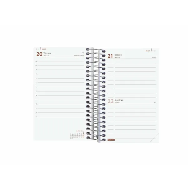 Diary Finocam YEAR Red Mini 7,9 x 12,7 cm 2026
