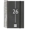 Dienoraštis Finocam YEAR Juoda Mini 7,9 x 12,7 cm 2026