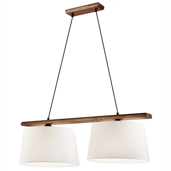 LD-2.98 AIDA 2-light wooden hanging lamp