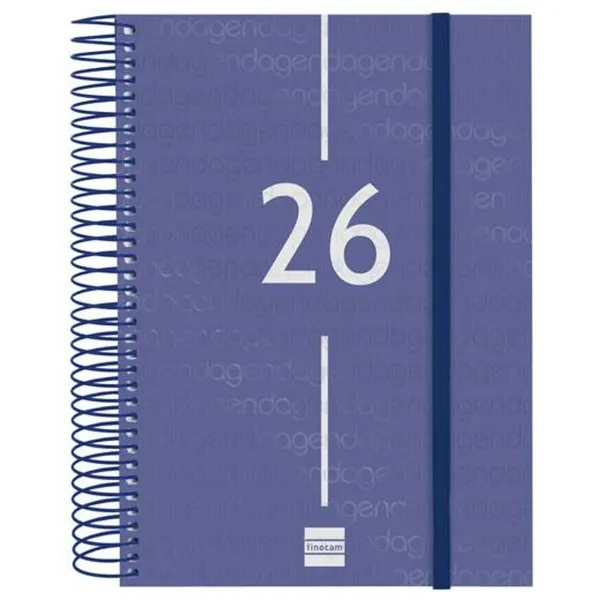 Diary Finocam YEAR Blue A5 15,5 x 21,2 cm 2026