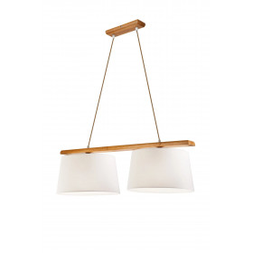 LD-2.98 AIDA 2-light wooden hanging lamp