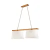 LD-2.98 AIDA 2-light wooden hanging lamp