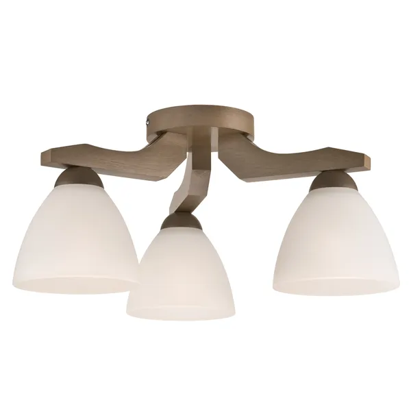 LM-3.55 ADRIANO 3-light wooden ceiling lamp